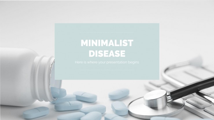 Modelo de apresentação Febre minimalista