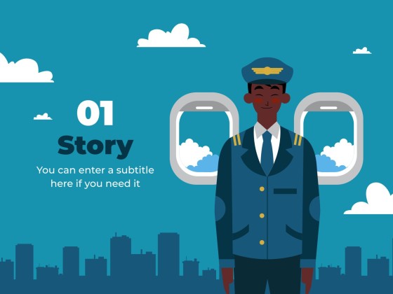 Modelo de apresentação Oficina de treinamento de piloto de jato privado