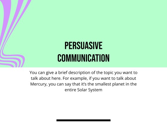 Persuasive and Convincing Communication Workshop presentation template 