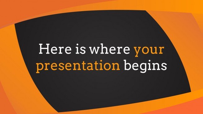 Abstract Orange presentation template
