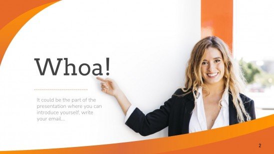 Abstract Orange presentation template