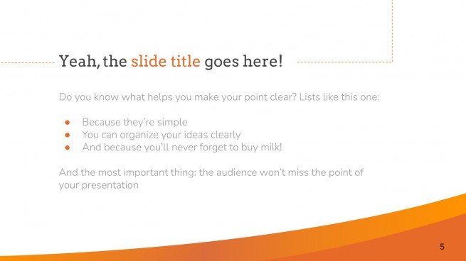 Abstract Orange presentation template