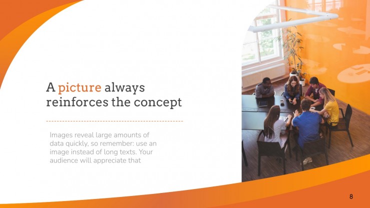 Abstract Orange presentation template