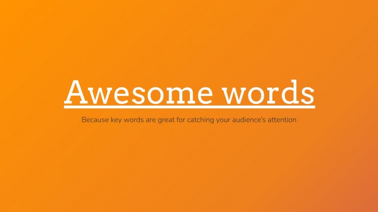 Abstract Orange presentation template