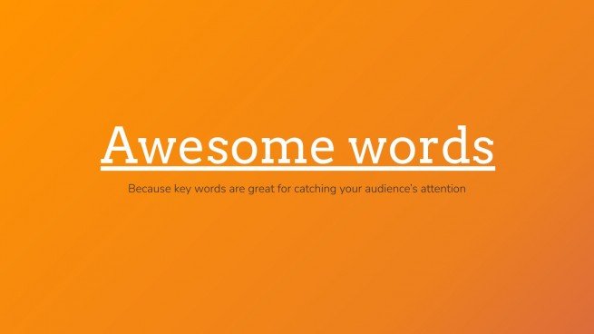 Abstract Orange presentation template