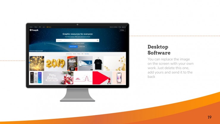 Abstract Orange presentation template