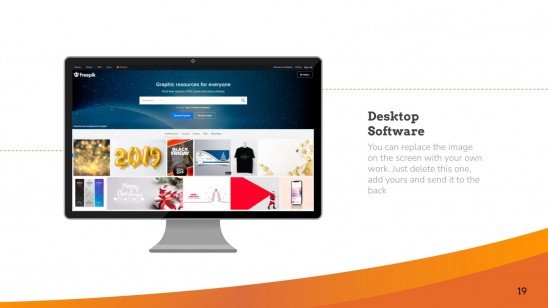 Abstract Orange presentation template