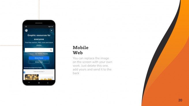 Abstract Orange presentation template