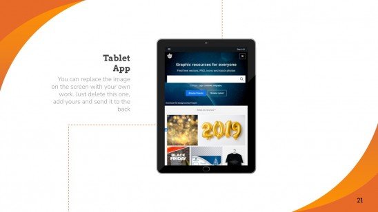 Abstract Orange presentation template