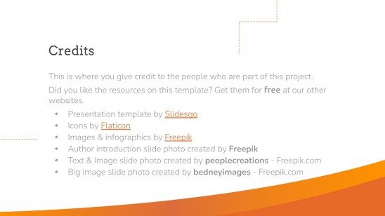 Abstract Orange presentation template