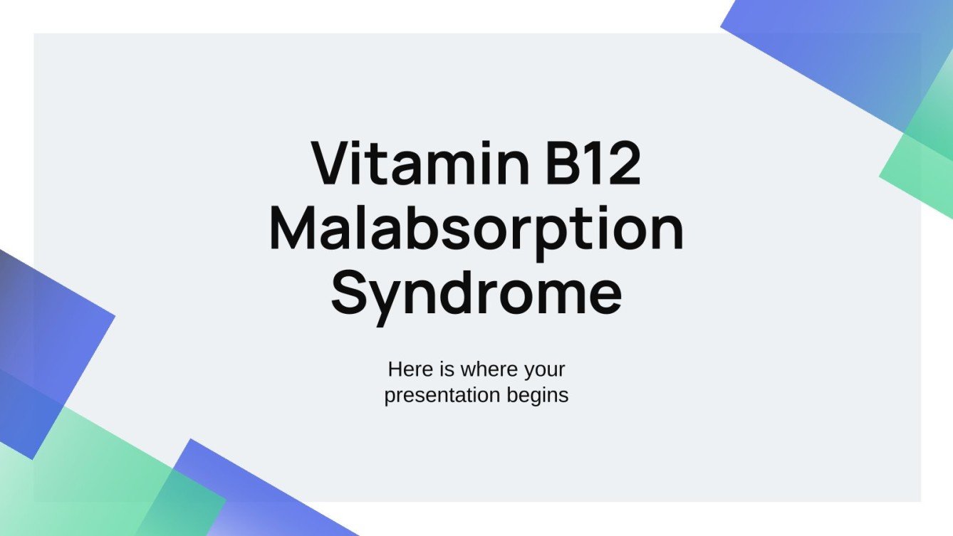 Vitamin B12 Malabsorption Syndrome Presentation
