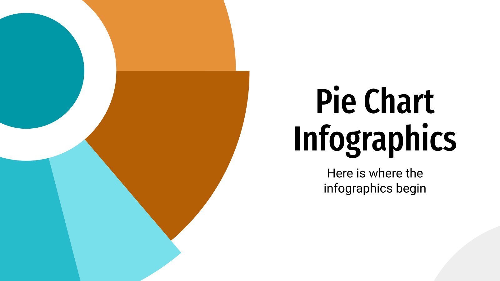 Pie Chart Infographics presentation template 