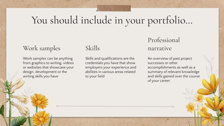 Cottagecore Style Portfolio presentation template 