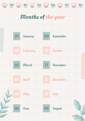 Graph Paper Aesthetic Yearly Planner presentation template 