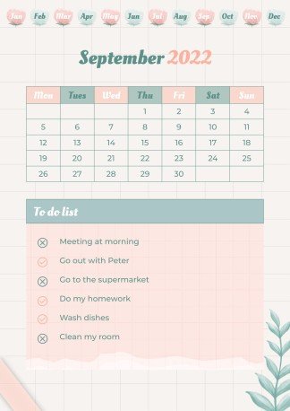Graph Paper Aesthetic Yearly Planner presentation template 