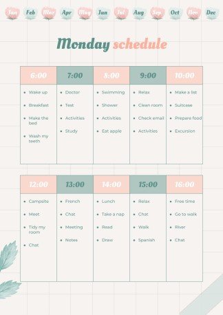 Graph Paper Aesthetic Yearly Planner presentation template 