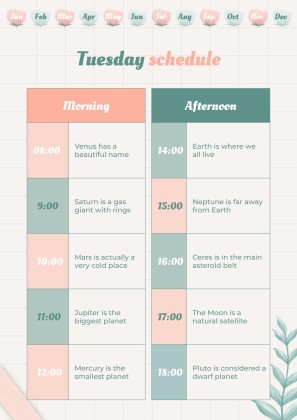 Graph Paper Aesthetic Yearly Planner presentation template 