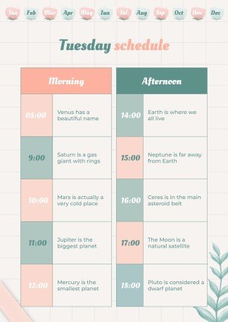 Graph Paper Aesthetic Yearly Planner presentation template 