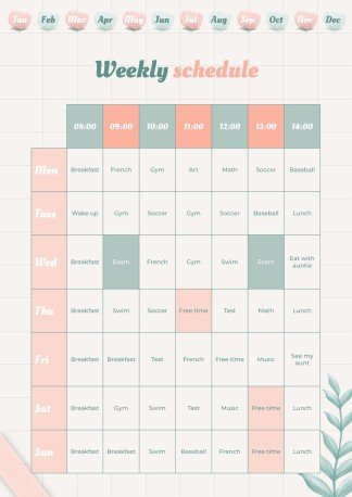 Graph Paper Aesthetic Yearly Planner presentation template 