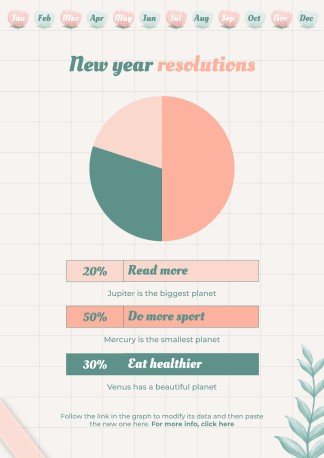 Graph Paper Aesthetic Yearly Planner presentation template 
