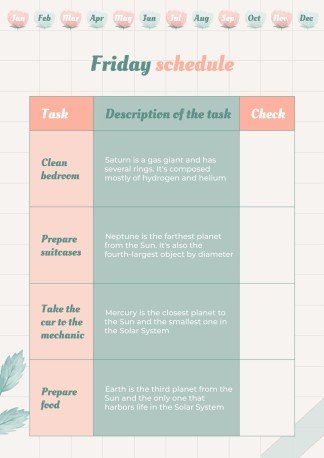 Graph Paper Aesthetic Yearly Planner presentation template 