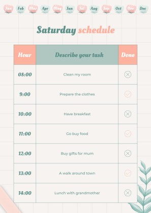 Graph Paper Aesthetic Yearly Planner presentation template 