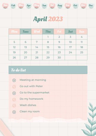 Graph Paper Aesthetic Yearly Planner presentation template 