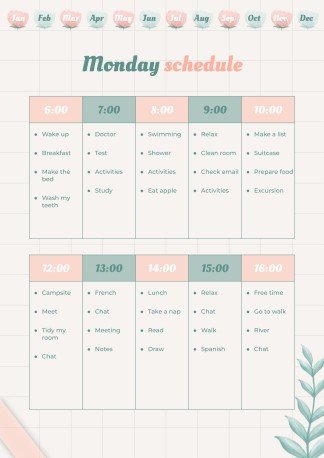 Graph Paper Aesthetic Yearly Planner presentation template 