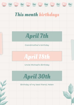 Graph Paper Aesthetic Yearly Planner presentation template 