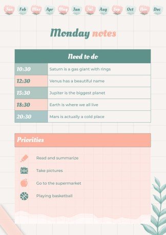 Graph Paper Aesthetic Yearly Planner presentation template 