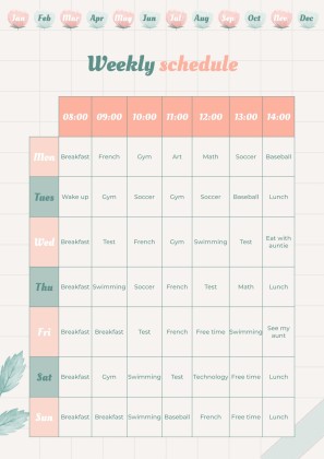 Graph Paper Aesthetic Yearly Planner presentation template 