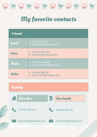 Graph Paper Aesthetic Yearly Planner presentation template 
