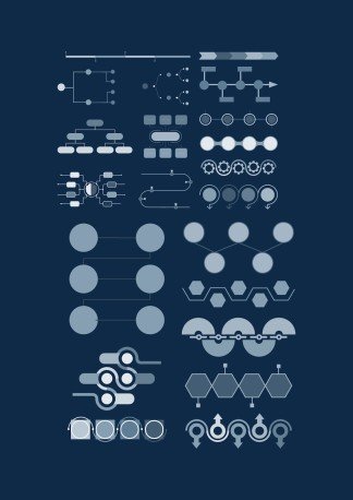 Graph Paper Aesthetic Yearly Planner presentation template 