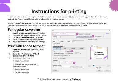 학생용 단계별 지도 프레젠테이션 템플릿