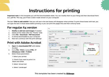 학생용 단계별 지도 프레젠테이션 템플릿