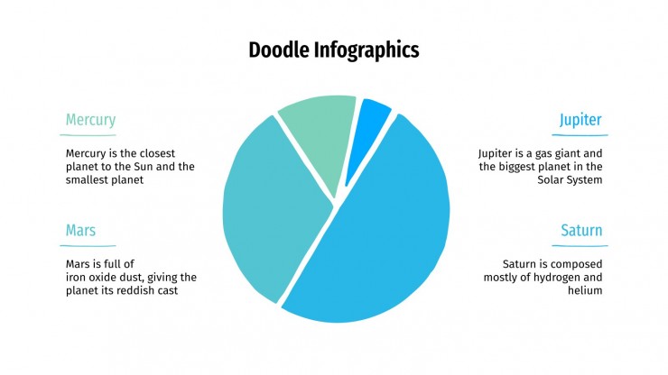 Plantilla de presentación Infografías con doodles