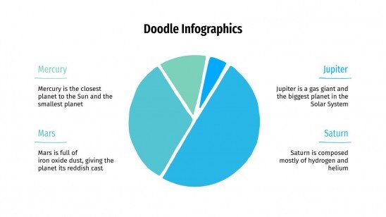 Plantilla de presentación Infografías con doodles