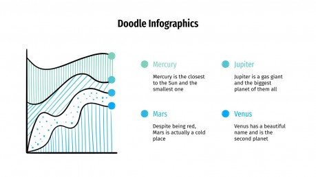 Plantilla de presentación Infografías con doodles