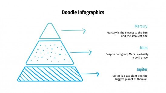 Plantilla de presentación Infografías con doodles