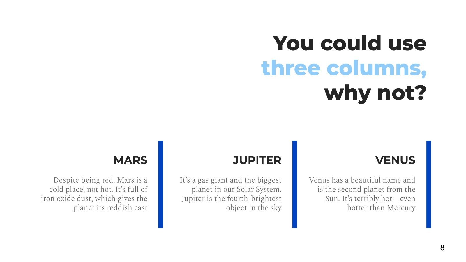 Elegant Blue Google Slides and PowerPoint Template