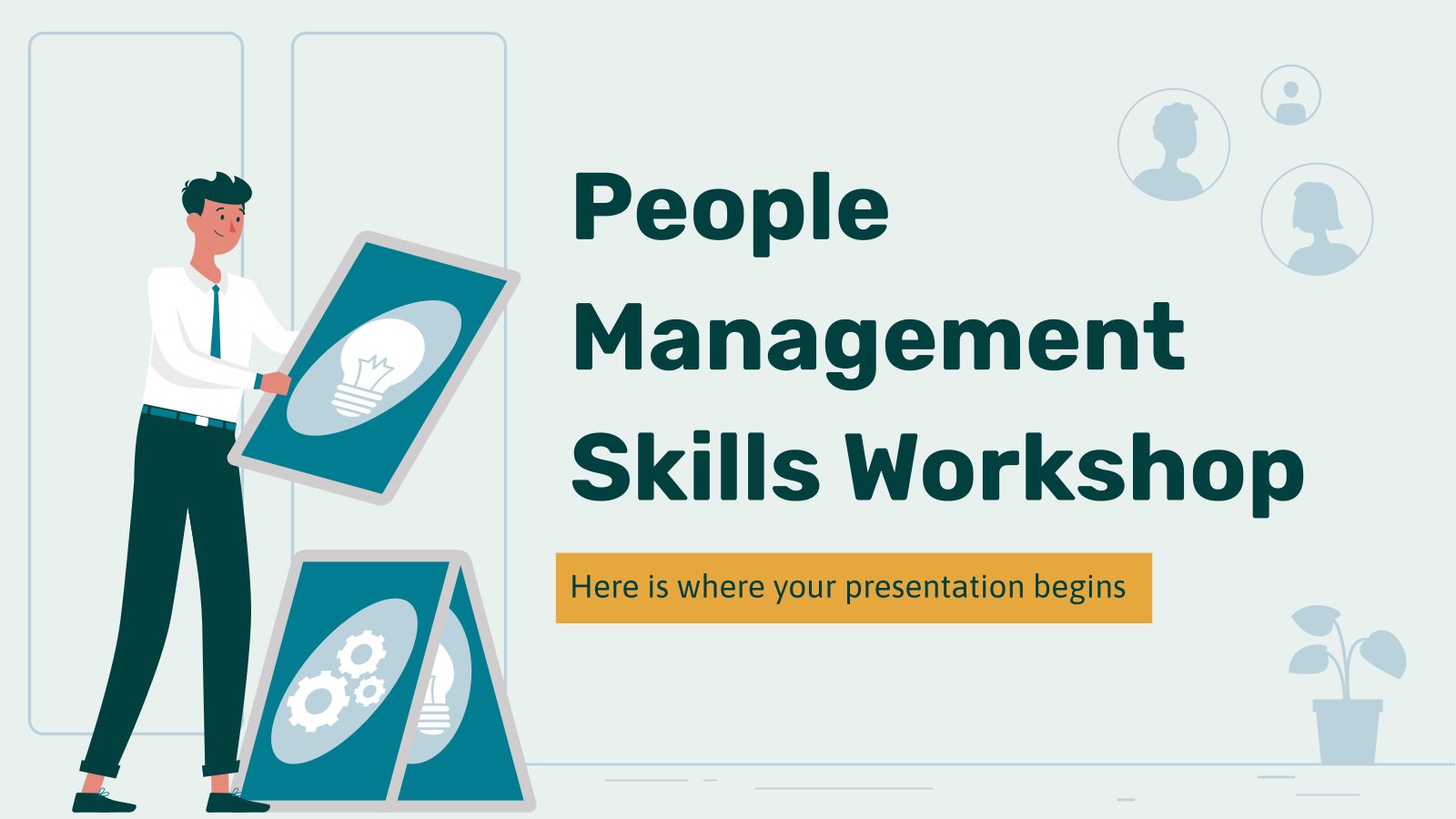 People Management Skills Workshop presentation template 