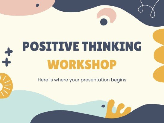 Atelier sur la pensée positive Modèles de présentation