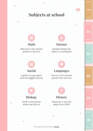 Artizo Digital Notebook presentation template 