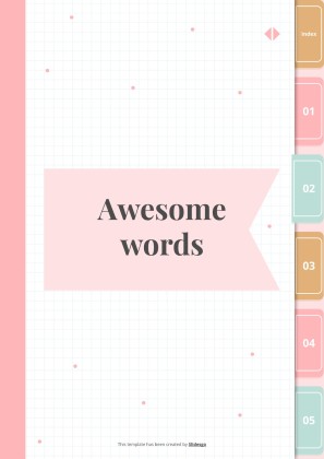 Artizo Digital Notebook presentation template 