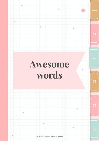 Artizo Digital Notebook presentation template 