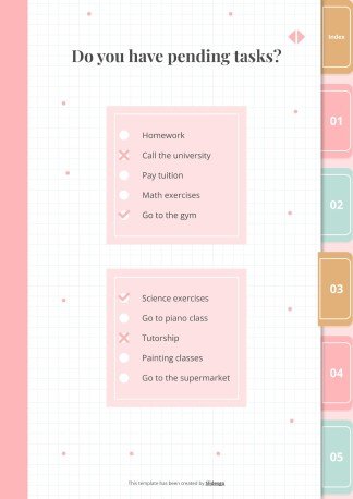 Artizo Digital Notebook presentation template 