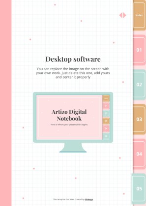 Artizo Digital Notebook presentation template 