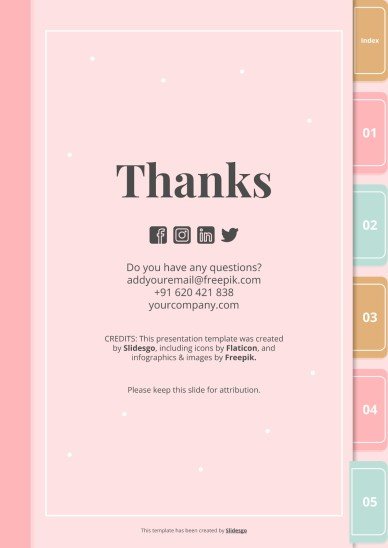 Artizo Digital Notebook presentation template 