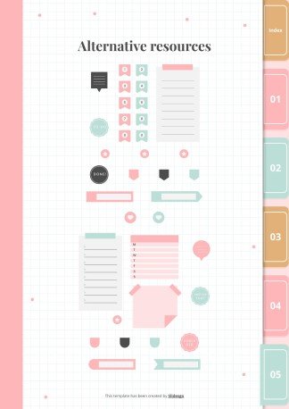 Artizo Digital Notebook presentation template 