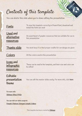 Modelo de apresentação Álbum de recortes cor creme: Planejamento de viagem à Coreia do Sul